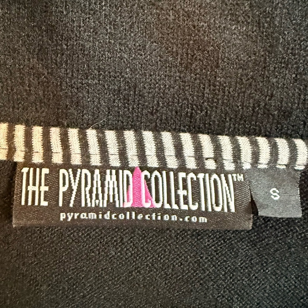 The Pyramid Collection Black Patchwork Tunic Dress Boho Gothic Artsy Long Sleeve - Picture 7 of 9